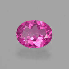 NATURAL PINK TOPAZ - OVAL 6 x 4  mm