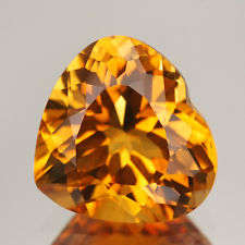 NATURAL  GOLDEN CITRINE - HEART 7 mm