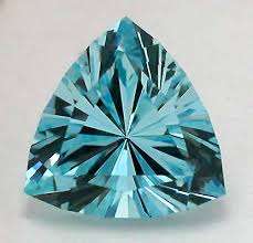 NATURAL AQUAMARINE - TRILLION 4 mm