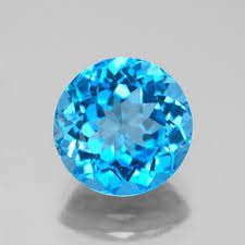 NATURAL BLUE TOPAZ - ROUND 3 mm
