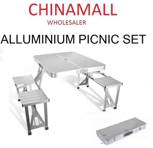 ALUMINIUM PICNIC TABLE SET