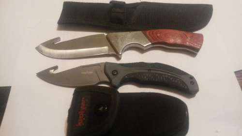 Kershaw Folding knife & Sasol Hunting knife 440 Stainless steel