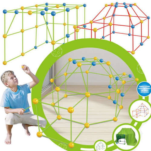 Fort Building Kits for Kids (,Build Tunnels Tents for Indoor/Outdoor)