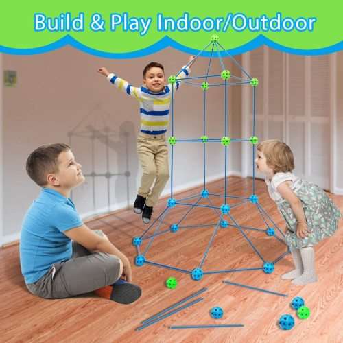 Fort Building Kits for Kids (,Build Tunnels Tents for Indoor/Outdoor)