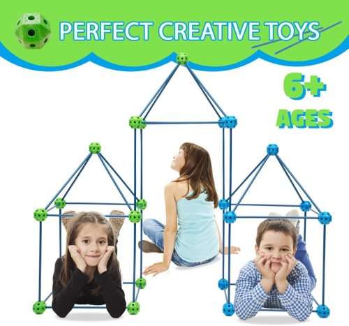 Fort Building Kits for Kids (,Build Tunnels Tents for Indoor/Outdoor)