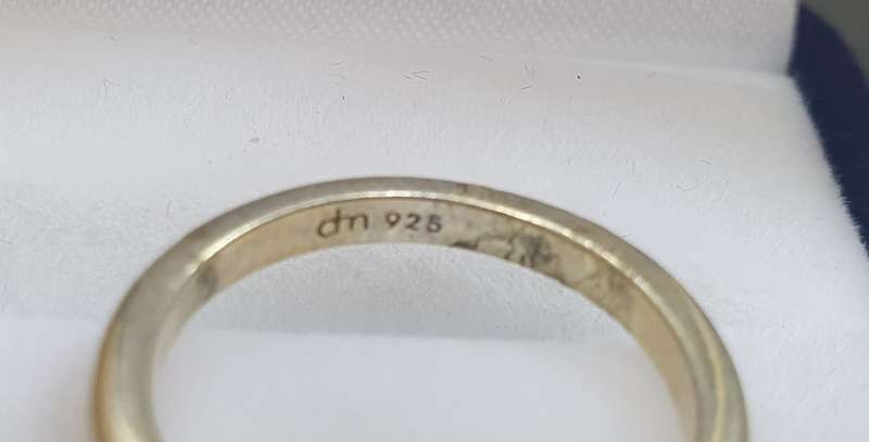 2 x DonnaMia HALLMARKED  925 Sterling Silver DESIGNER Ring.