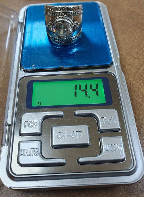 HEAVY & THICK HALLMARKED  925 SILVER LADIES RING.