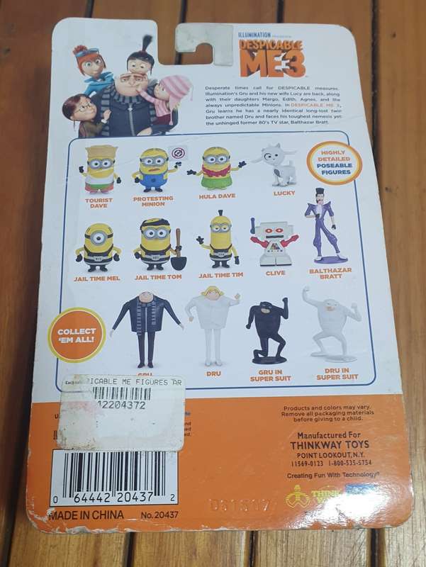 DESPICABLE ME III FIGURINES - NEW SEALED IN BOX