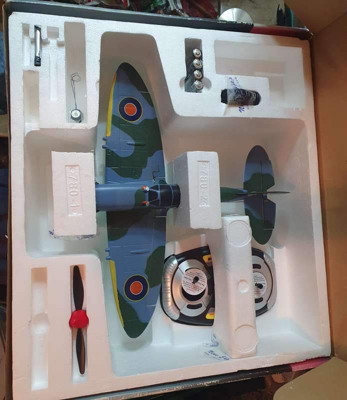 COLLECTABLE LONG RANGE `NINE EAGLES - SPITFIRE` MODEL RC aircraft.