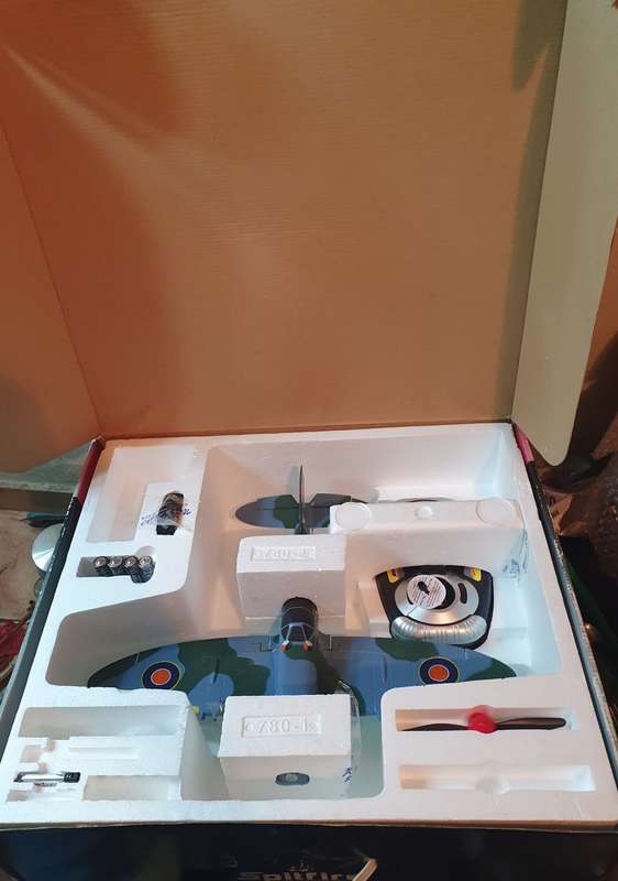 COLLECTABLE LONG RANGE `NINE EAGLES - SPITFIRE` MODEL RC aircraft.
