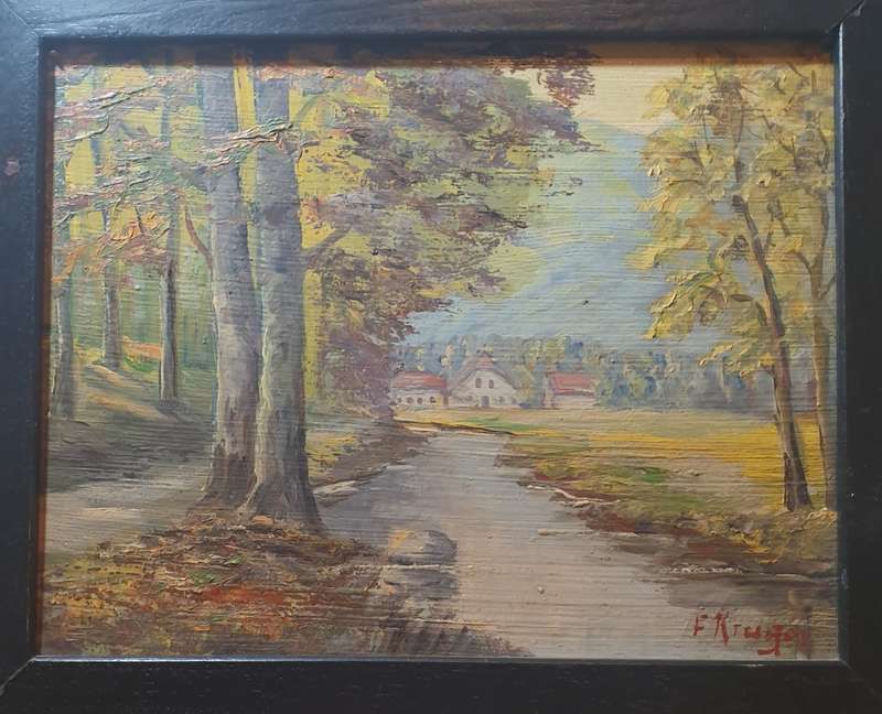 SIGNED & FRAMED RARE `FRANZ  KRUGER` OIL ON CANVAS PAINTINGS.
