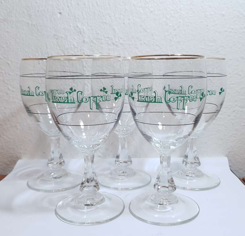 BRAND NEW SET OF 5 ``CRYSTAL STEMMED - LUMINAC FRANCE``  HIGH END CORDIAL GOBLETS.