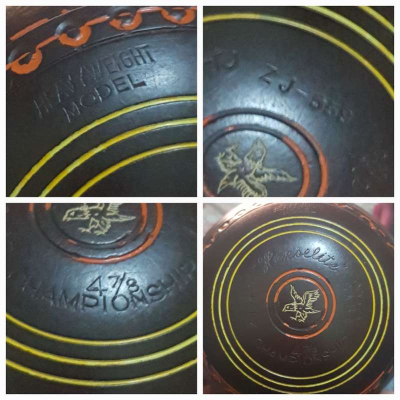 PAIR OF VINTAGE OFFICIAL SABA CHAMPIONSHIP BOWLING BOWLS BY HANSELITE WITH LEATHER LIKE CARRY CASE.