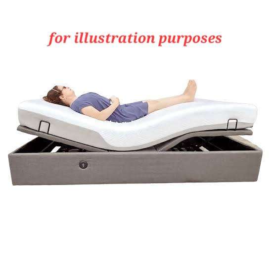 Restonic Electric adjustable Hospital / Household bed base with Massaging feature with free mattress