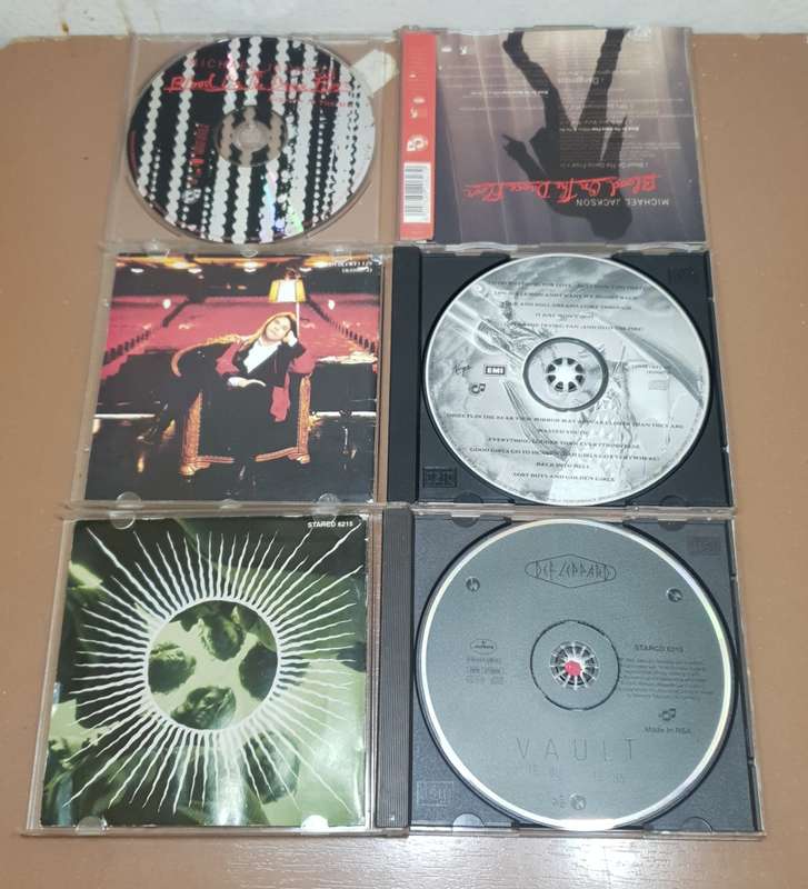 Collection of 3 Music album CD's from Michael Jackson, Def Lellard & Meat Loaf.