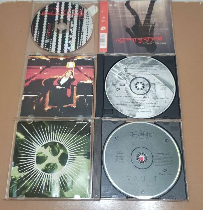 Collection of 3 Music album CD's from Michael Jackson, Def Lellard & Meat Loaf.