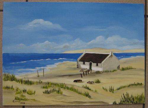 Cape Cottage by Eliza - Unframed