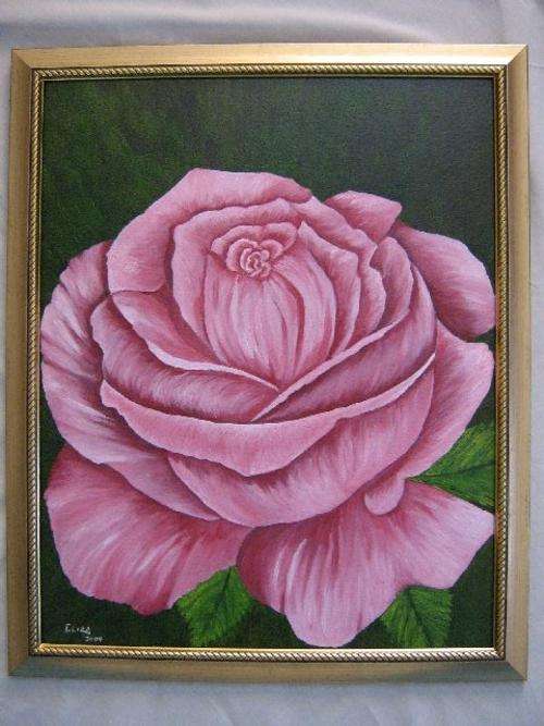 PINK ROSE - Unframed 400 x 500