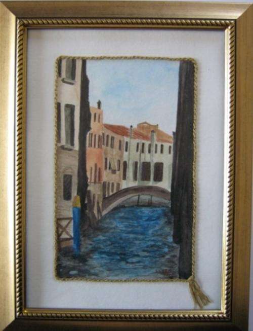 Canal in Venice by Eliza A4 Unframed