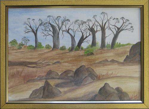 BOABAB TREE DISPLAY by Eliza - Framed A4