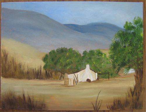 CAPE COTTAGE by Eliza - Unframed 30cm x 23cm