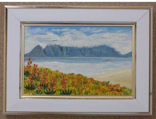 Table Mountain with Cloudy Blanket Standing Frame 20cm x 15cm by Eliza