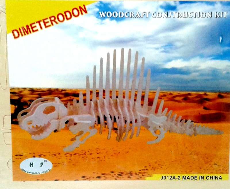 DIMETRODON / 3D WOODEN DINOSAUR PUZZLE / Bring a Pre-Historic Favourite Back to Life