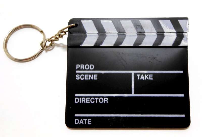 CLAPPER BOARD KEYRING / Ideal For Film Crew & Movie Lovers