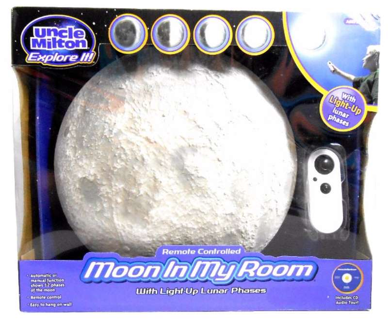 MOON IN MY ROOM / UNCLE MILTON / REMOTE CONTROLLED / With Light-Up Lunar Phases