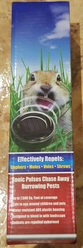 Sonic Mole Repeller - Solar powered