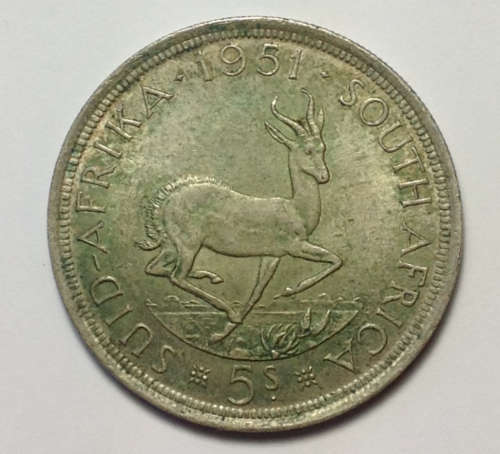 1953 Silver 5 Shilling Crown