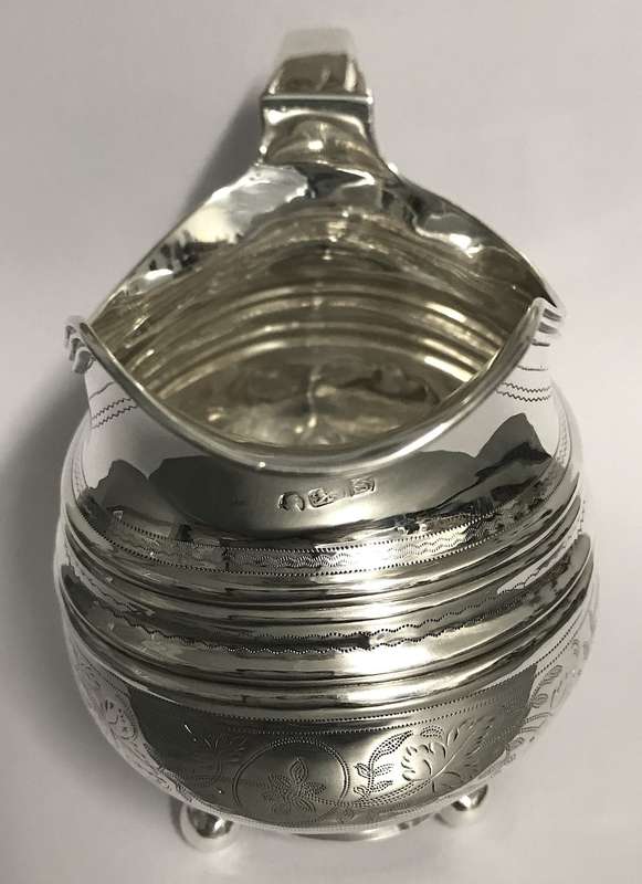 Antique Sterling Silver Cream Jug 1786 - 1821