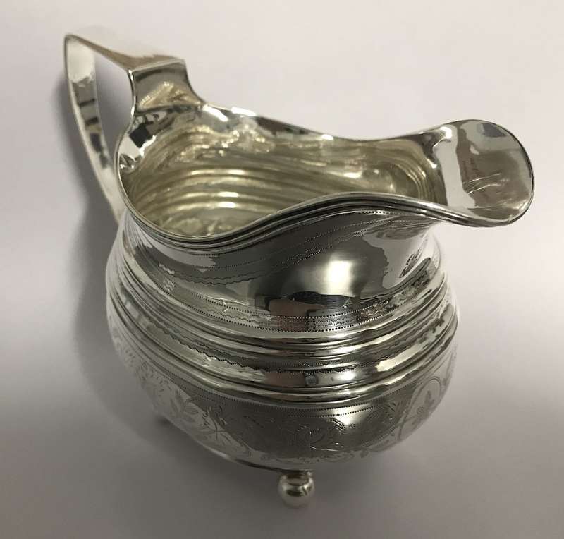 Antique Sterling Silver Cream Jug 1786 - 1821