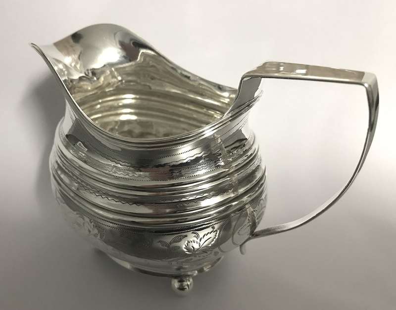 Antique Sterling Silver Cream Jug 1786 - 1821