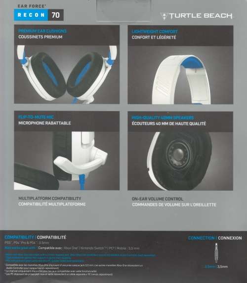 Recon 70P Gaming Headset Wired PS4/PS5 (WHITE) - FREE SHIPPING