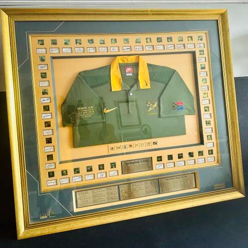 SPRINGBOK RUGBY Limited Edition Collage (99/400) & 1/10oz PROOF GOLD KRUGERRAND