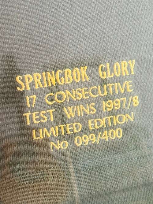 SPRINGBOK RUGBY Limited Edition Collage (99/400) & 1/10oz PROOF GOLD KRUGERRAND