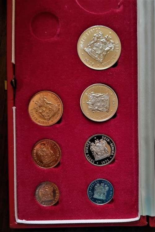 SA 1971 short mint set 1/2c to 50c (R1 is included but note it is damaged)