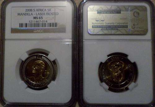Laser Frosted Mandela Birthday coins!!