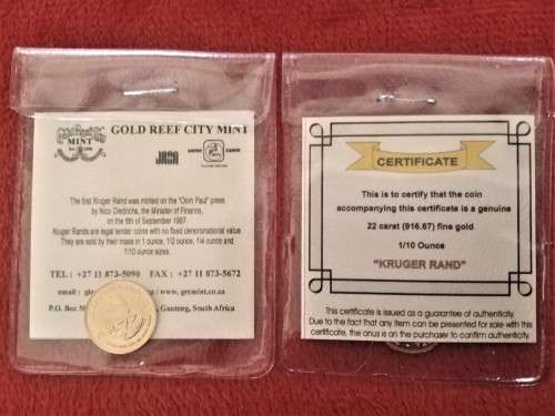 2011 1/10th ounce Krugerrand for sale