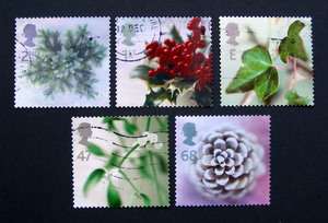 GREAT BRITAIN Christmas Plants, 2002
