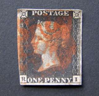 GREAT BRITAIN - Queen Victoria PENNY BLACK, 1840