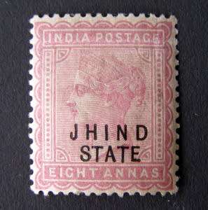INDIA - JIND - Queen Victoria 8a. 1897