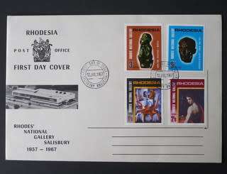 RHODESIA Cover - Rhodes National Gallery 1967