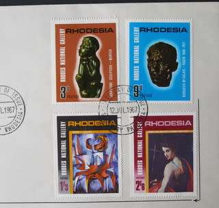 RHODESIA Cover - Rhodes National Gallery 1967