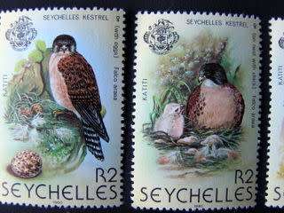 SEYCHELLES Mint Set - Birds: Seychelles Kestrel 1980