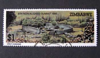 ZIMBABWE - $1 Ruins of Great Zimbabwe 1986