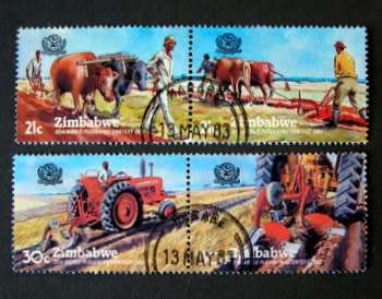 ZIMBABWE Set (CTO) - World Ploughing Contest 1983