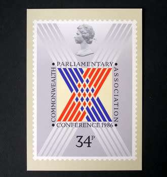 GREAT BRITAIN P.H.Q. Card - 32nd Commonwealth Parliamentary Association Conference 1986