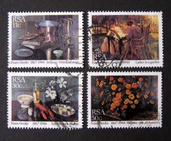 SOUTH AFRICA Set - Frans Oerder Paintings 1985